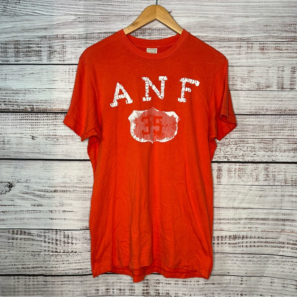 Abercrombie and Fitch ANF Vintage Tee Medium T‎ Shirt Orange